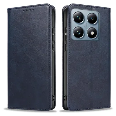 Produktbild von Handyhülle für Xiaomi 14T Pro Kunstleder Flip Cover Hülle Klapphülle Case Kartenfach Farbe: Blau