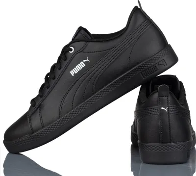 Produktbild von Puma Retro Sneaker Echtleder 'Smash Wns v2 L'  Puma black - Puma black, Herren:38 EU
