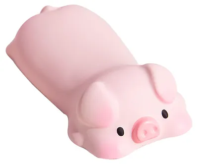 Obrázok produktu pre Podložka pod zápästie v tvare zvieratka z kresleného filmu, mäkká, pohodlná, na zmiernenie únavy, pre domáce použitie, do kancelárie, ružové prasiatko