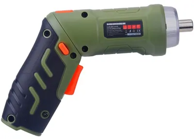 Produktbild von Akku-Schrauber Heinner SSA111, 4 V, 250 U/min, 3 Nm, USB-Kabel, 9 Bits 25 mm, Bitverlängerung, Bitaufbewahrung