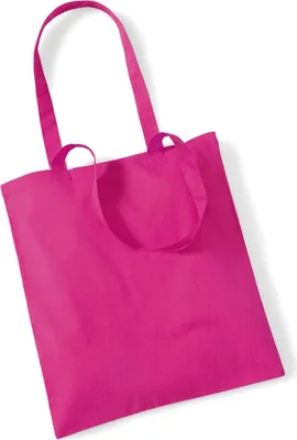 Produktbild von Westford Mill W101 | Bag for Life - Long Handles Einkaufstasche - 38 x 42 cm - Farbe: Fuchsia - Größe: One Size
