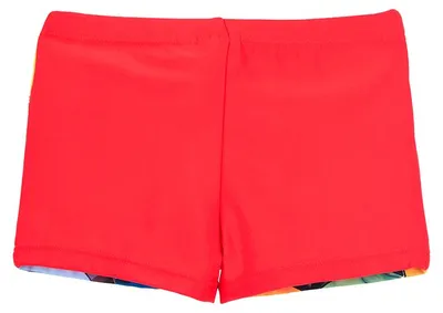 Produktbild von Avengers Badehose Jungen Badepant Boxer, Marvel Lizenz Badeshorts, Farbe:Rot, Größe:140