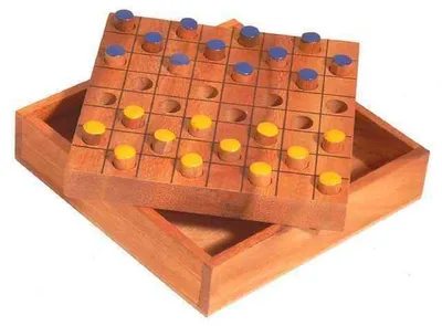 Produktbild von Dame aus Holz 14,5 cm - Holz-Spiel