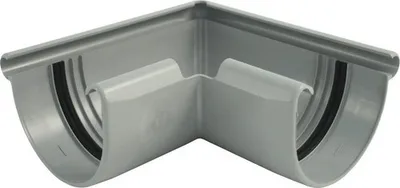 Produktbild von Marley Aussenecke Kunststoff halbrund 90° Fenstergrau RAL 7040 NW 150 mm