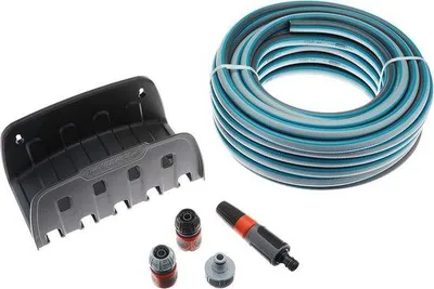 Zdjęcie produktu dla Turkusowo-antracytowy wąż tekstylny, zestaw 20 m