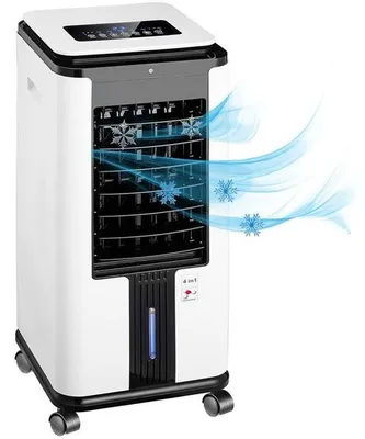 Zdjęcie produktu dla Przenośne urządzenie chłodzące powietrze - klimatyzator - wentylatory - urządzenie chłodzące powietrze bez odprowadzania wody - czarne i białe