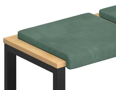 Produktbild von vidaXL Bankkissen 4 stk. Samt Meergrün Tiefe 35 cm