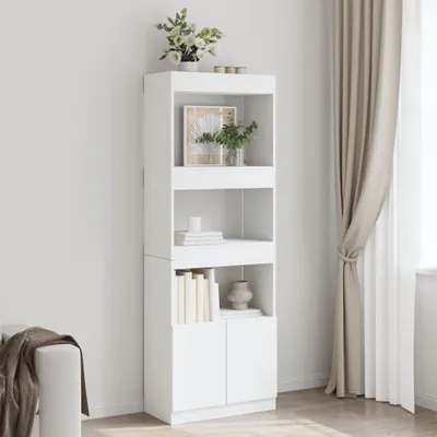 Zdjęcie produktu dla Maison Exclusive - Regał, biały, 63x33x180 cm, materiał drewnopochodny