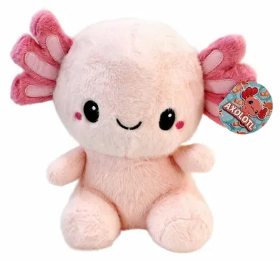 Produktbild von Axolotl Stofftier rosa - ca. 27 cm