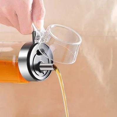 Immagine prodotto di Dispenser di olio, flacone in vetro da 300 ml con tappo