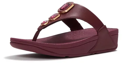 Productafbeelding van FITFLOP Lulu Bold Crystals teenslippers ROOD 36