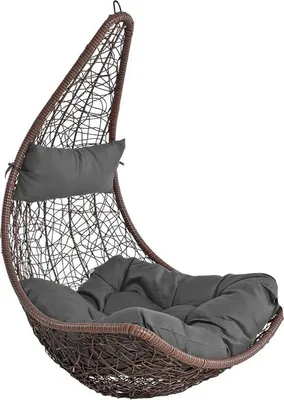Produktbild von Hängesessel Polyrattan Hängekorb ohne Gestell Hängestuhl Hängeschaukel braun