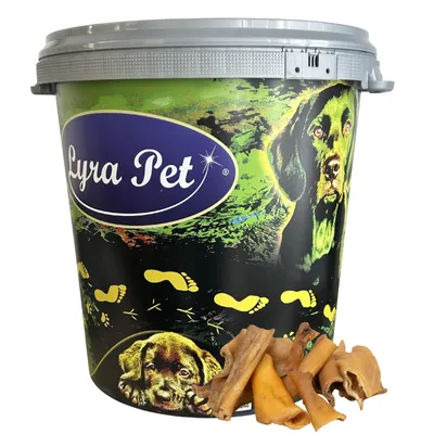 Produktbild von 5 kg Lyra Pet® Rinderkopfhaut Abschnitte 4 - 8 cm in 30 L Tonne