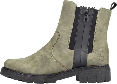 Obrázok produktu pre Rieker dámske členkové topánky Chelsea boot zip chic marbled Z3560, veľkosť:39 EU, farba:Green