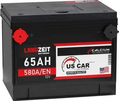 Produktbild von US Autobatterie 65Ah 12V USA Batterie US Car Batterie 62Ah Starterbatterie
