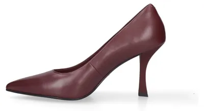 Zdjęcie produktu dla Eleganckie czarne pompy damskie na wysokim obcasie, wykonane ze skóry naturalnej