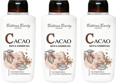 Produktbild von Bettina Barty Cacao Bath & Shower Gel 3x500 ml