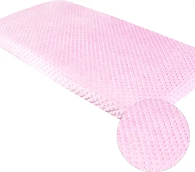 Produktbild von BABYLUX Spannbettlaken für Babybett Kinderbett MINKY 90x200cm Rosa