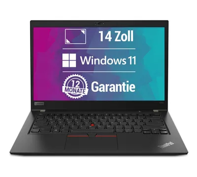 Produktbild von Lenovo ThinkPad T480s, i5 8.Gen), 14 Zoll, FHD, IPS, 16GB, 250GB NVMe, beleuchtete Tastatur, WebCam, Windows 11 Pro