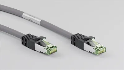 Produktbild von RJ45 Netzwerkkabel S/FTP (PiMF), mit CAT 8 Rohkabel, Grau, 3m