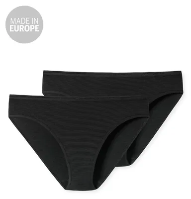 Produktbild von Schiesser Damen 2 er Pack Tai Gr. 40  schwarz