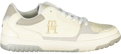 Produktbild von Eleganter Herrensneaker in Beige mit Kontrastdetails und Stickerei