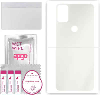 Produktbild von apgo Rückseite Schutzfolie, Matt, kompatibel mit Alcatel 3x, Hinten Hydrogel-Displayschutzfolie mit Positionierhilfe, kratzfest, einfache Montage