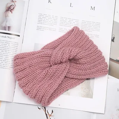 Produktbild von Stirnband - Haarband - Stirnband - Ohrenwärmer - Rosa - Winter - Wintermode - Mütze