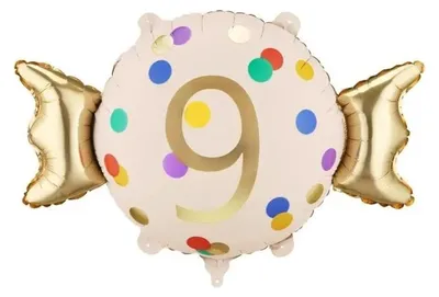 Obrázok produktu pre Fóliová balónik Cukierek 9, 61 x 37 cm – PartyDeco