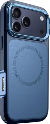 Produktbild von I-Blason, MagSafe Rundumhülle iPhone 17 Pro Max stoßfest 6 m Ständer, Blau