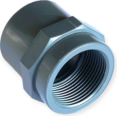 Produktbild von PVC-U Gewindemuffe - Klebemuffe x Innengewinde 50 mm x 1 1/4"