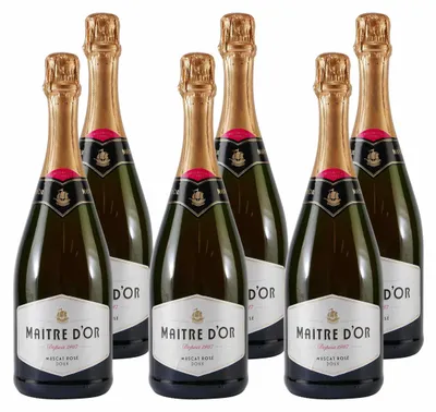 Produktbild von Maitre d´Or Sekt Muscat Rosé -doux- (6 x 0,75L)