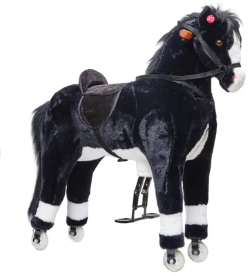 Produktbild von Pink Papaya Reitpferd auf Rollen fahrendes Schaukelpferd 90 cm - Paco