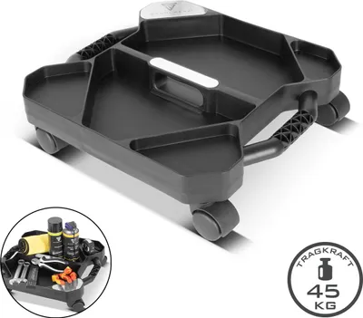 Produktbild von STAHLWERK Mobiler Werkzeugwagen Traglast 45 kg Werkzeugorganizer mit 5 Fächern