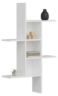 Produktbild von Drena - Regalbrett, Weiß, 68x20x113 cm, 4 Böden