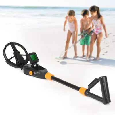 Produktbild von Leichter, handlicher Metalldetektor für Kinder, einstellbare Empfindlichkeit und Lautstärke, Audio-LCD-Display, wasserdichte Suchspule