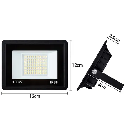 Obrázok produktu pre LZQ 5x100W LED reflektor Teplá biela Super jasný LED reflektor Vonkajšie reflektory IP66 Vodotesné hliníkové reflektory Svetlo pre záhradu, garáž, dvor alebo hotel