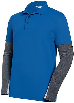 Produktbild von uvex Poloshirt 7438, Farbe:kornblau/anthrazit, Größe:M