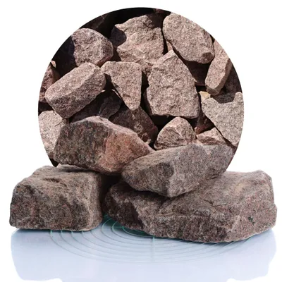 Produktbild von Schicker Mineral-Granit Gabionensteine rot 25 kg-60-180mm
