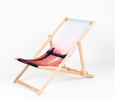 Immagine prodotto di Lettino da giardino e spiaggia in legno con 4 posizioni regolabili