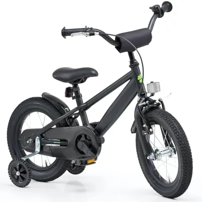 Produktbild von Qualitäts Kinderfahrrad 14 Zoll Matt Schwarz Junge Kinderrad Fahrrad ab 3 Jahre