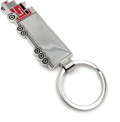 Zdjęcie produktu dla Onwomania brelok do kluczy ciężarówki z metalowym amuletem w aluminiowym pudełku, idealny na prezent