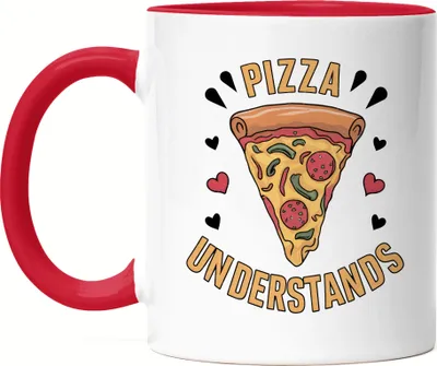 Produktbild von Pizza understands Tasse rot Pizza Pizzabäcker Italien Pizzaliebhaber Pizzeria Pizza baker