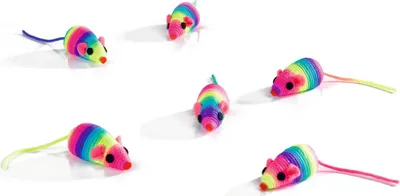 Produktbild von Beeztees Spielmaus - Katzenspielzeug - Rainbow - 5 cm - 1 Stck.