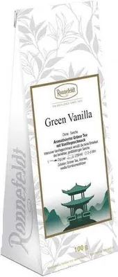 Produktbild von Green Vanilla aromatisierter grüner Tee 100g