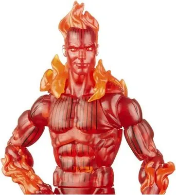 Produktbild von Marvel Legends Series Retro Fantastic Four The Human Torch, 4 Jahr(e), Rot, Kunststoff