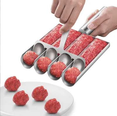 Obrázek produktu pro INF Forma na masové kuličky s naběračkou z nerezové oceli