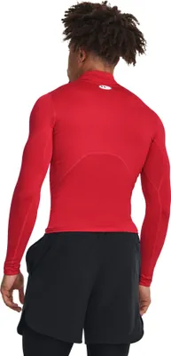 Image de Under Armour Ua Cg Armour Comp Mock - red, Taille:L