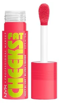 Imagen del producto de Nyx Fat Cheeks, colorete líquido hidratante, tono 06-Bouncin' Berry, 8 ml