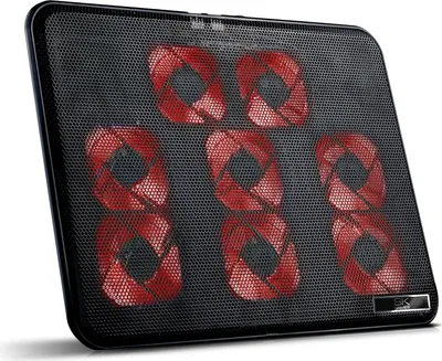 Produktbild von NOTEBOOK LAPTOP KÜHLER COOLER KÜHLPAD STÄNDER 8 x LED LÜFTER | Für 10 - 17 ZOLL